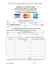 It receives the payment authorization request from the credit card network and either approves or declines the transaction. Alc Credit Card Authorization Form Habitat For Humanity Tucson