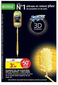 Revolutionize the way you clean with swiffer household cleaning products. Offre Plumeau Xxl 3d Clean Semi Deplie Swiffer 1 Recharge Chez Intermarche