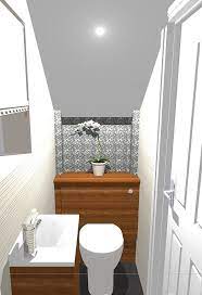 Understairs Cloakroom Design Small Toilet Room Bathroom Under Stairs Tiny House Bathroom