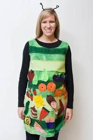 The Caterpillar From The Very Hungry Caterpillar Book Characters Dress Up Teacher Halloween Costumes Caterpillar Costume