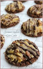 German Chocolate Cake Cookies Recipe Chocolate Cake Cookies Chewy Chocolate Cookies Desserts