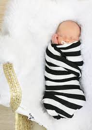 Black And White Striped Baby Blanket Love This Classic Black And White Striped Newborn Swaddle Set It Comes With A Hat And Headband And Is Just S Newborn Swaddle Set Newborn Swaddle Swaddle Sets