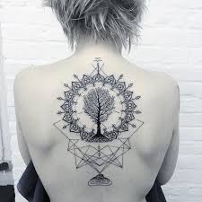 Minimalist sacred geometry tree of life tattoo. Clean Contemporary Blackwork Tattoos By Andy Ma Trendy Tattoos Tattoos For Women Life Tattoos
