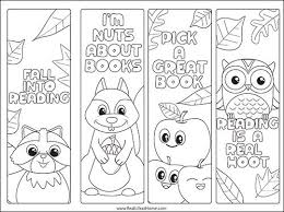 Cute Fall Bookmarks To Color For Kids Free Printable In 2020 Coloring Bookmarks Coloring Bookmarks Free Coloring For Kids Free