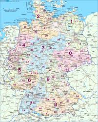 Außerdem existieren in deutschland viele regionale festtage. Map Of Germany Postal Codes Country Welt Atlas De