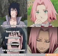 Sasuke And Sakura Anime Memes Funny Naruto Funny Naruto