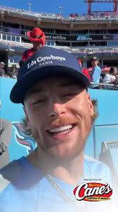 We got Bailey Zimmerman out here ready to Titan Up!, Raising Cane's