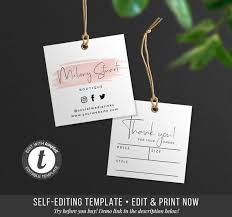 This great article has really peaked my interest. Printable Hang Tag Ediatble Thank You Tag Clothing Tag Etsy
