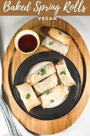 So basically i have chosen the thin batter way for the spring roll sheet. Baked Spring Rolls Vegan Simple Sumptuous Cooking