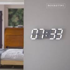 roiretni グレースマートledデジタル 壁掛け時計 掛け時計 ウォールクロック 家具 インテリアがお得な qoo10 キューテン はebay japanのネット通販サイトです インテリア 家具 壁掛け時計 インテリア 収納