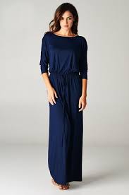 Black 3 4 Sleeve Maxi Dress Drawstring Boyfriend Maxi Dress Elbow 3 4 Sleeves Mode Sty Nolayering Maxi Dress With Sleeves Fashion Dresses