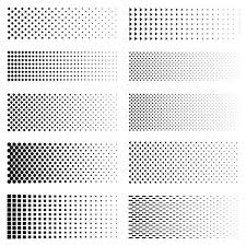 Black And White Gradient Square Dotted Gradient Set Vector Fading Circle Dots Textures And Black In 2020 Halftone Dots Dot Texture Reverse Applique Quilt Pattern