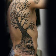 These tattoos can be stained on a sleeve, palm, arm, inner arm, upper back, back, neck, leg, thigh and behind the ear as well. 40 Tree Back Tattoo Designs For Men Wooden Ink Ideas