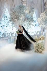 Selling Sunset Christine S Black Wedding Dress Included A 22 Foot Veil Fit For A Gothic Barbie Black Wedding Gowns Black Wedding Dresses Black Wedding