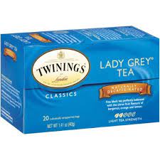 Twinings Lady Grey Decaf Tea Tea Bags 20 Count Boxes Lady Grey Tea Twinings Twinings Lady Grey