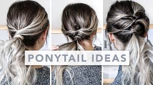 If you want a larger spray of hair, hold the ends and open the clip slightly with your other hand. Hair Hacks 3 Different Ways To Wear A Ponytail Youtube
