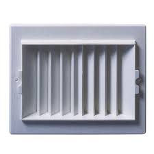 The decorative dumaplast ceiling panels are very easy to install and look after. 8 In X 4 In Plastic 2 Way Ceiling Sidewall Register Rgs84 The Home Depot
