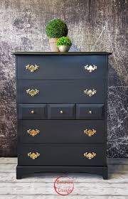 Stag Drawers Coal Black Stag Furniture Upcycled Furniture Furniture