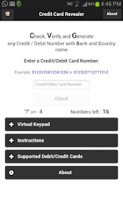 The app is free to download and use, and it supports both credit cards and debit cards. Credit Card Revealer Apk Free Download
