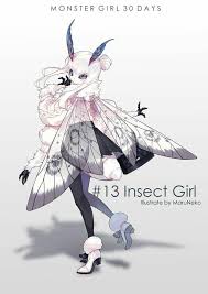 13 Insect Girl Monster Girls 30 Days Challenge Maruneko Monster Characters Fantasy Character Design Creature Drawings