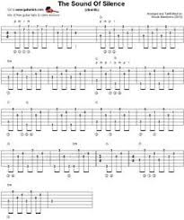 The Sound Of Silence Guitar Chords Tab Guitar Tabs And Chords Easy Guitar Easy Guitar Tabs