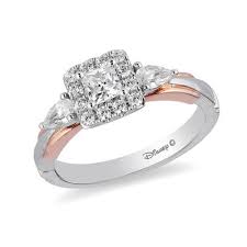 Shop our selection of white gold rings from the world's premier auctions and galleries. Enchanted Disney Snow White 1 Ct T W Princess Cut Frame Engagement Ring In 14k Two Tone Gold Zales