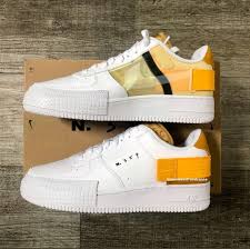 Air Force 1 Low Drop Type White Gold In Stock On Sneakersfromfrance Com 10 In 2020 Air Force Nike Air Force Sneaker Best Shoes For Men