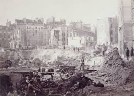 Percement De L Avenue De L Opera Chantier De La Butte Des Moulins A La Hauteur Du Passage Moliere Vers 1877 Photo La Mort S Habille En Crinoline Paris