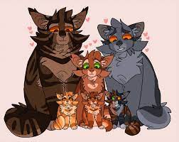 It S Them It S Bramblesquirrelstorm But Now With Kits From Left To Right We Have Goldenflowerkit Fir Warrior Cats Art Warrior Cats Comics Warrior Cat Memes