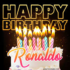 A birthday cake is a cake eaten as part of a birthday celebration. Happy Birthday Ronaldo Gifs Download Original Images On Funimada Com
