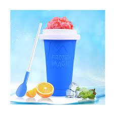 Amazon.co.jp: Slushy Maker Cup Slussy Cup, Portable Magic Quick Frozen  Smoothie Squeezes Straw and Slushy Cup, Cooling Ice Maker Slushy Machine  for Adults and Families, Blue : Home & Kitchen