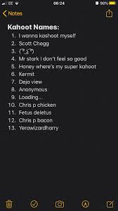 Surnames and full initials are not to be shared, although first names are allowed. Kahoot Names Funny Nicknames For Guys Funny Nicknames Kahoot