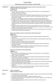 Clinical Documentation Specialist Resume Samples Velvet Jobs