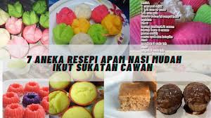 3 sudu besar merjerin 2 sudu besar susu pekat 1 sudu besar gula 3 cawan tepung gandum. 7 Aneka Resepi Apam Nasi Yang Mudah Ikut Sukatan Cawan