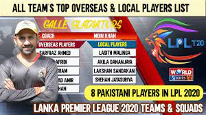 And the sri lanka cricket board has to take more valuable players like sanga, mahela for this league in shaa allah will do this next time. Lpl 2020 All Team S Top Overseas Local Players And Coaches List Lanka Premier League 2020 Youtube
