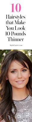 This haircut for a long face is a soft, curly shag. 10 Hairstyles That Make You Look 10 Pounds Thinner Stylecaster