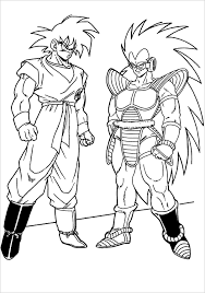 We have some images of dragon ball's main character for you to print and color in. Dragon Ball Z Coloring Pages Goku And Vegeta Coloringbay