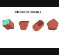 Erdvinės figūros. Prizmės
