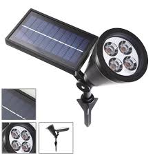 Most models automatically turn on at dusk, using the solar energy they collected throughout the day to provide light all night long, allowing you to use them for both security and. 4 Led Solar Garden Lamp Spot Light Outdoor Lawn Landscape Spotlight Lighting Usa Landscape Walkway Lights Home Garden Worldenergy Ae