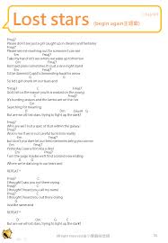 Lost Stars 結他譜chord譜結他教學-小學雞結他網