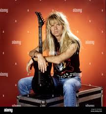ENSCHEDE, NETHERLANDS, AUG 24, 1989: Guitar player and composer Adrian  Vandenberg was member of the band Whitesnake between 1987 and 1999 Stock  Photo