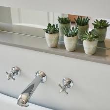 They can go well with virtually any theme. Gray Quartz Bathroom Ledge Design Ideas