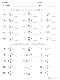 Check spelling or type a new query. 25 Mixed To Improper Fractions Worksheet Check More At Http Castingpublicidad Com Mixed T Improper Fractions Fractions Worksheets Mixed Fractions Worksheets