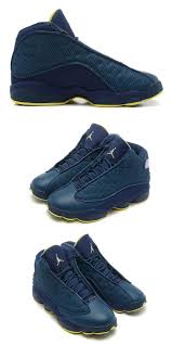 Retro 13 Black And Blue Air Jordan 13 Retro Squadron Blue Electric Yellow Black Air Jordans Retro Air Jordans Sneakers Fashion