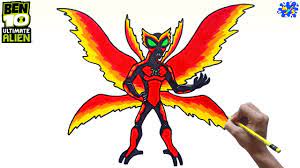 How To Draw Ultimate Big Chill || Ben 10 Ultimate Alien - Youtube