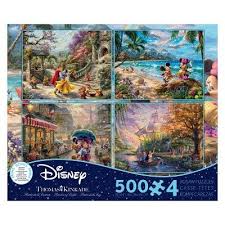 Since their start in 1987 ceaco has remained true to their mission: Ceaco 4 1 Thomas Kinkade Disney Multipack 500pc Puzzle Kinkade Disney Ceaco Thomas Kinkade Disney Kinkade Disney Thomas Kinkade Disney Puzzles