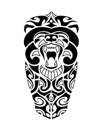 Illustration About Tattoo Sketch Maori Style With Bear Head For Leg Or Shoulder Illustration Of Black Illus Tattoo Sketches Mens Lion Tattoo Maori Tattoo Arm