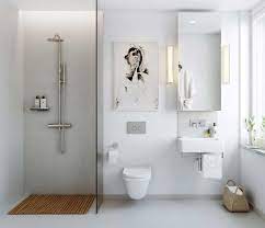 Characterised by simplicity and functionality, scandinavian bathroom design is a popular choice for bathrooms across the five nordic countries of norway, sweden, finland, denmark and iceland since. Schlichtes Minimalistisches Badezimmer Small Bathroom Makeover Bathroom Design Small Bathroom Interior