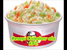 Resepi Coleslaw Salad Ala Kfc Homemade Super Duper Simple Youtube