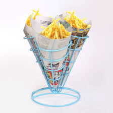 Check spelling or type a new query. New Product Novelty Cone French Fries Holder With Metal Basket Stand China Fries Holder And French Fries Holder Price Made In China Com